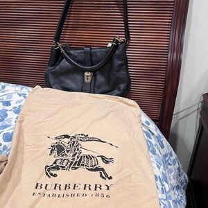 Burberry Black Leather Handbag
